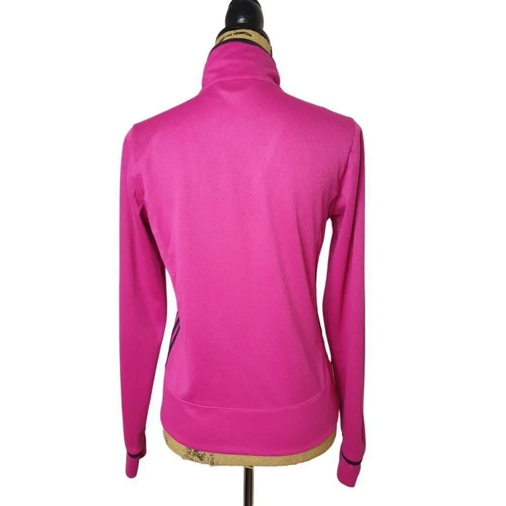 Adidas Women's Pink Jacket Stretch Textured Lightweight Jacket Small NWOT - Picture 2 of 7
